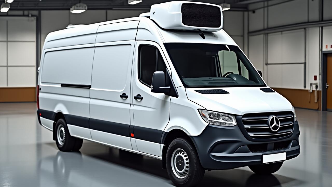 Modern temperature controlled medical delivery van